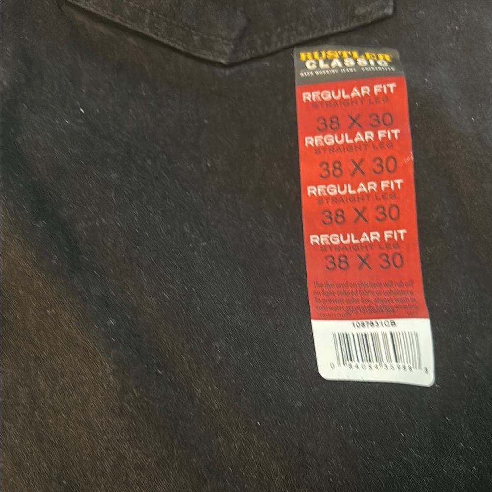 Rustler Classic Black Denim Pants - Picture 2 of 5